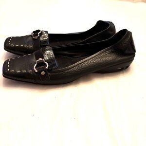 Cole Haan Nike Air Monte Moc Loafers leather flats black SZ 8 B Worn Once